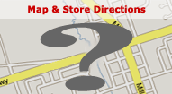 Navigation Button image shows a map graphic of our Store location; clicking it opens our Store Location page with directions, contact infomration and store hours